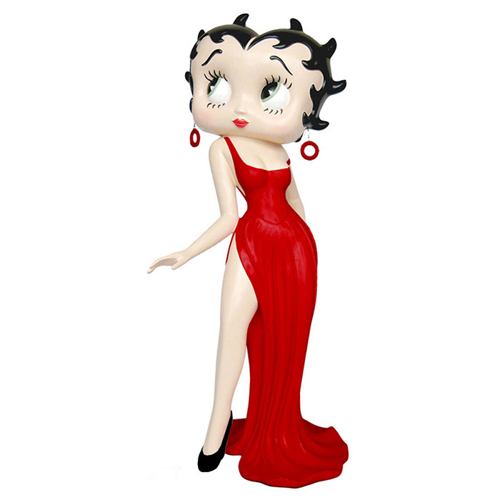 Betty Boop Red Dress Display Figure Large